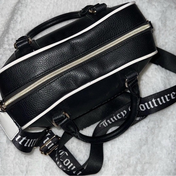 Juicy Couture Black & White Logo Satchel with Branded Strap - Picture 7 of 8